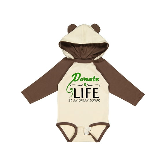 Inktastic Donate Life-Be an Organ Donor Boys or Girls Long Sleeve Baby Bodysuit
