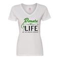 thumbnail image 1 of Inktastic Donate Life-Be an Organ Donor Women's V-Neck T-Shirt, 1 of 5