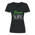thumbnail image 1 of Inktastic Donate Life-Be an Organ Donor Women's V-Neck T-Shirt, 1 of 5