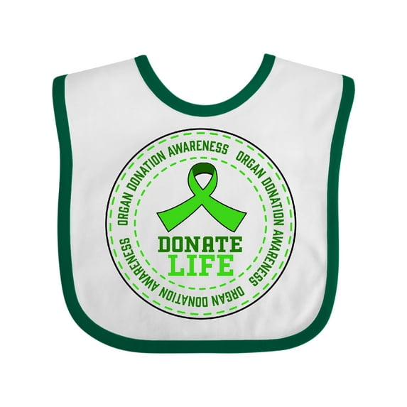 Inktastic Donate Life-Organ Donation Awareness Boys or Girls Baby Bib