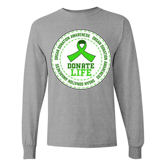 Inktastic Donate Life-organ Donation Awareness Long Sleeve T-Shirt