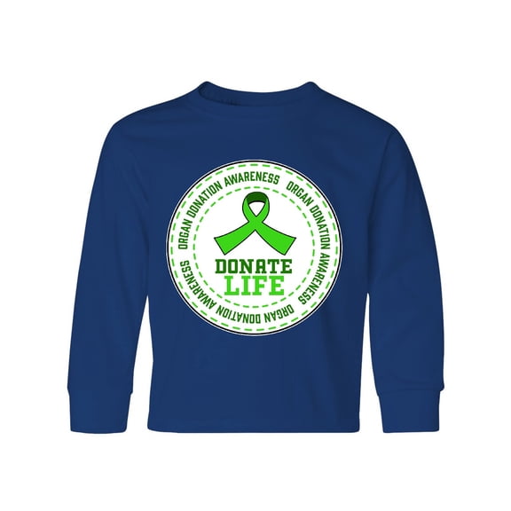 Inktastic Donate Life-Organ Donation Awareness Long Sleeve Youth T-Shirt