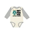 thumbnail image 1 of Inktastic Dont Feed Me with Monster Boys or Girls Long Sleeve Baby Bodysuit, 1 of 5