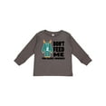 thumbnail image 1 of Inktastic Dont Feed Me with Monster Boys or Girls Long Sleeve Toddler T-Shirt, 1 of 5