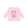 thumbnail image 1 of Inktastic Donut Worry Be Happy Pink Sprinkle Donut` Boys or Girls Long Sleeve Toddler T-Shirt, 1 of 5