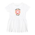 thumbnail image 1 of Inktastic Donut Worry Be Happy Pink Sprinkle Donut` Girls Baby Dress, 1 of 5
