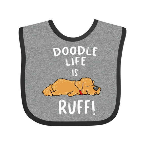 Inktastic Doodle Life is Ruff Golden Doodle Boys or Girls Baby Bib