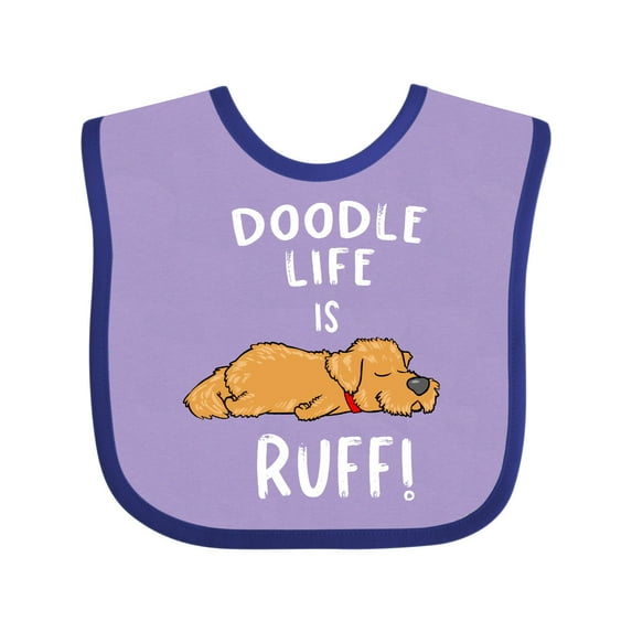 Inktastic Doodle Life is Ruff Golden Doodle Boys or Girls Baby Bib