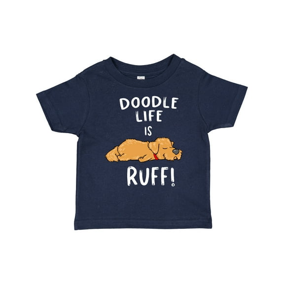 Inktastic Doodle Life is Ruff Golden Doodle Boys or Girls Toddler T-Shirt