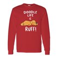 thumbnail image 1 of Inktastic Doodle Life is Ruff Golden Doodle Long Sleeve T-Shirt, 1 of 5