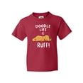 thumbnail image 1 of Inktastic Doodle Life is Ruff Golden Doodle Youth T-Shirt, 1 of 5