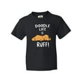 thumbnail image 1 of Inktastic Doodle Life is Ruff Golden Doodle Youth T-Shirt, 1 of 5