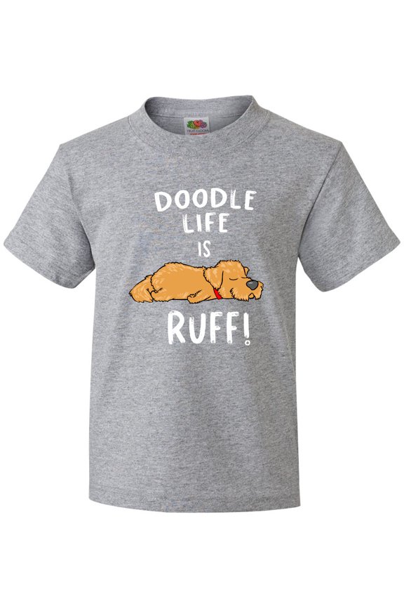Doodle Life is Ruff Golden Doodle Youth T-Shirt