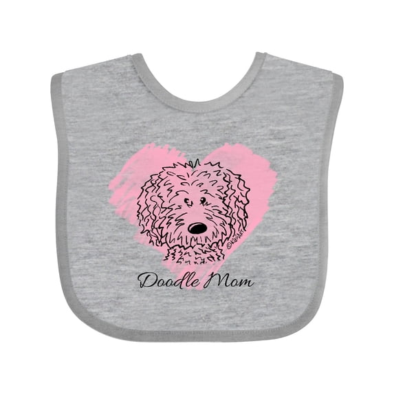 Inktastic Doodle Mom Girls Baby Bib