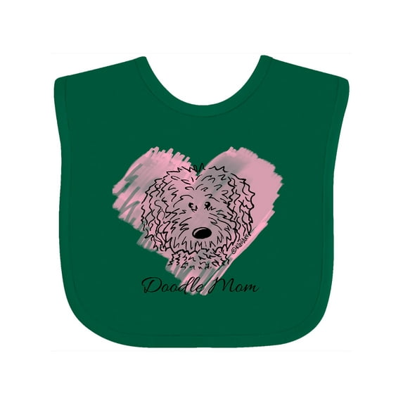 Inktastic Doodle Mom Girls Baby Bib