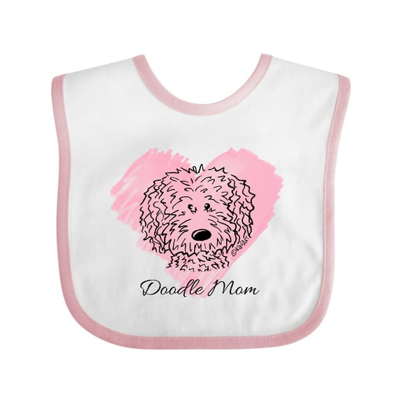 Inktastic Doodle Mom Girls Baby Bib