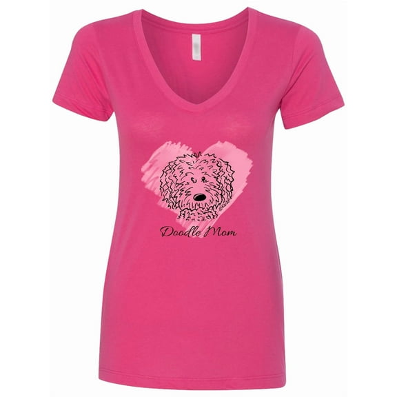 Inktastic Doodle Mom Women's V-Neck T-Shirt