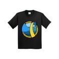 thumbnail image 1 of Inktastic Down Syndrome Awareness Retro Blue and Yellow Ribbon Youth T-Shirt, 1 of 5