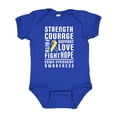 thumbnail image 1 of Inktastic Down Syndrome Awareness Strenth Courage Support Boys or Girls Baby Bodysuit, 1 of 5