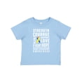 thumbnail image 1 of Inktastic Down Syndrome Awareness Strenth Courage Support Boys or Girls Baby T-Shirt, 1 of 5