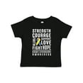 thumbnail image 1 of Inktastic Down Syndrome Awareness Strenth Courage Support Boys or Girls Toddler T-Shirt, 1 of 5