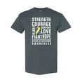 thumbnail image 1 of Inktastic Down Syndrome Awareness Strenth Courage Support T-Shirt, 1 of 5
