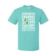 thumbnail image 1 of Inktastic Down Syndrome Awareness Strenth Courage Support T-Shirt, 1 of 5