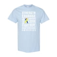 thumbnail image 1 of Inktastic Down Syndrome Awareness Strenth Courage Support T-Shirt, 1 of 5