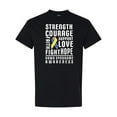 thumbnail image 1 of Inktastic Down Syndrome Awareness Strenth Courage Support T-Shirt, 1 of 5