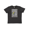 thumbnail image 1 of Inktastic Down Syndrome Awareness Strenth Courage Support Youth T-Shirt, 1 of 5