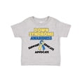 thumbnail image 1 of Inktastic Down Syndrome Awareness Support, Educate, Advocate Boys or Girls Toddler T-Shirt, 1 of 5