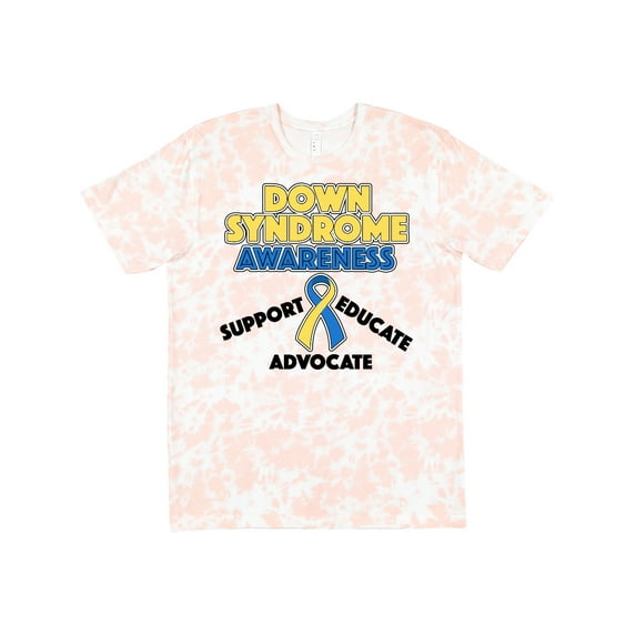 Inktastic Down Syndrome Awareness Support, Educate, Advocate T-Shirt