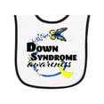 thumbnail image 1 of Inktastic Down Syndrome Awareness with Butterfly and Ribbon Baby Terry Cloth Bib, 1 of 3