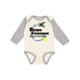 thumbnail image 1 of Inktastic Down Syndrome Awareness with Butterfly and Ribbon Boys or Girls Long Sleeve Baby Bodysuit, 1 of 5