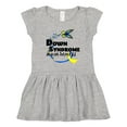 thumbnail image 1 of Inktastic Down Syndrome Awareness with Butterfly and Ribbon Girls Toddler Dress, 1 of 5