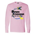 thumbnail image 1 of Inktastic Down Syndrome Awareness with Butterfly and Ribbon Long Sleeve T-Shirt, 1 of 5