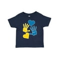 thumbnail image 1 of Inktastic Down Syndrome Awareness with Handprints and Hearts Blue and Yellow Boys or Girls Toddler T-Shirt, 1 of 5