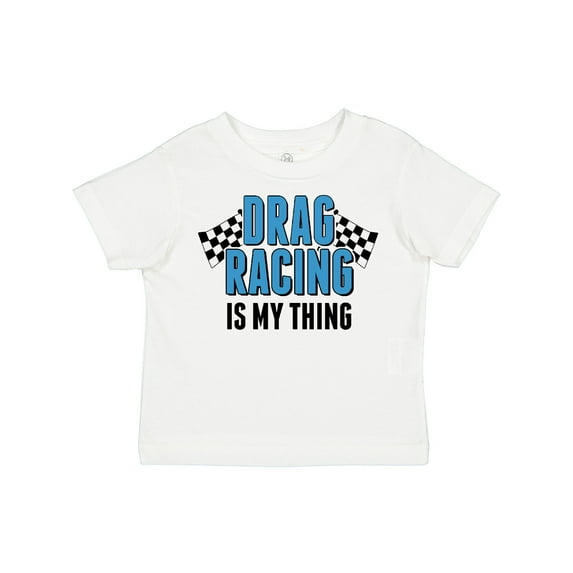 Inktastic Drag Racing is My Thing with Flags Boys or Girls Toddler T-Shirt