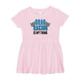 thumbnail image 1 of Inktastic Drag Racing is My Thing with Flags Girls Baby Dress, 1 of 5
