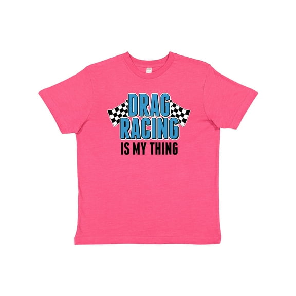 Inktastic Drag Racing is My Thing with Flags Youth T-Shirt