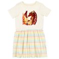 thumbnail image 1 of Inktastic Dragon Breathing Fire with Role Playing Dice Girls Toddler Dress, 1 of 5