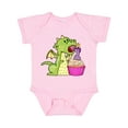 thumbnail image 1 of Inktastic Dragon Cupcake 1st Birthday Boys or Girls Baby Bodysuit, 1 of 5