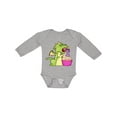thumbnail image 1 of Inktastic Dragon Cupcake 1st Birthday Boys or Girls Long Sleeve Baby Bodysuit, 1 of 5