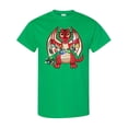thumbnail image 1 of Inktastic Dragon Holding Dice Christmas Lights T-Shirt, 1 of 5