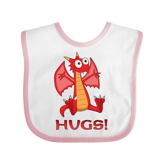 Inktastic Dragon Hugs Boys or Girls Baby Bib