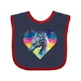 thumbnail image 1 of Inktastic Dragon Lover Mythical Fantasy Girls Baby Bib, 1 of 4