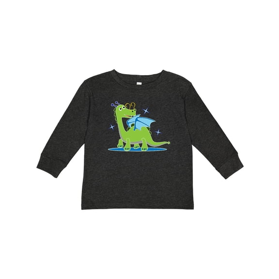 Inktastic Dragon for Kids Boys or Girls Long Sleeve Toddler T-Shirt