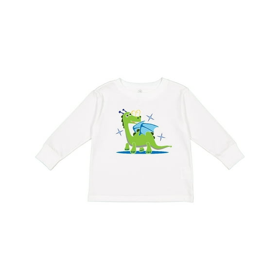 Inktastic Dragon for Kids Boys or Girls Long Sleeve Toddler T-Shirt