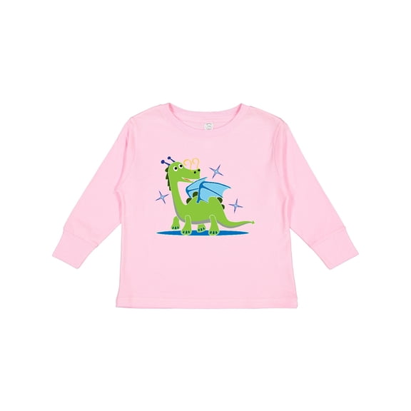 Inktastic Dragon for Kids Boys or Girls Long Sleeve Toddler T-Shirt