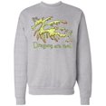 thumbnail image 1 of Inktastic Dragons Are Real Cute Leafy Sea Dragon Adult Sweatshirt, 1 of 4